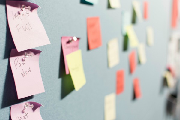 Wall with sticky notes | How To Define Wellness and Make It Work For You