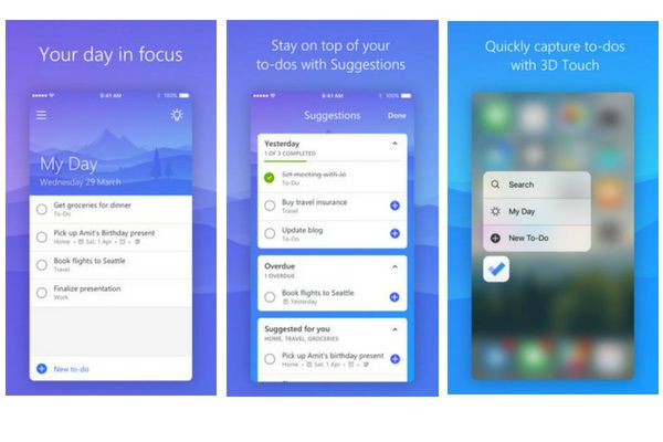 Microsoft To-Do app | The Best Apps for Productivity to Make 2019 Your Year https://positiveroutines.com/best-apps-for-productivity-2018/