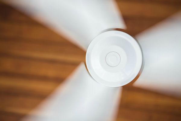 white fan blades moving | An Adult Bedtime Routine for the Best Sleep Ever https://positiveroutines.com/bedtime-routine-for-adults/