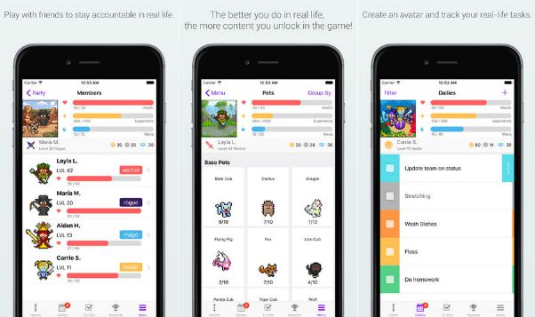 Habitica best habit tracking apps | The Best Habit-Tracking Apps for iPhone https://positiveroutines.com/best-habit-tracking-apps-iphone/