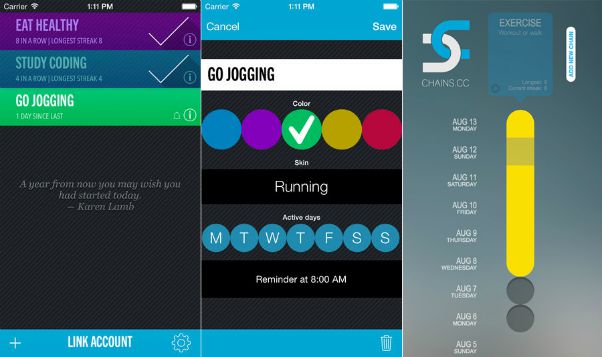 Chains best habit tracking apps |The Best Habit-Tracking Apps for iPhone https://positiveroutines.com/best-habit-tracking-apps-iphone/
