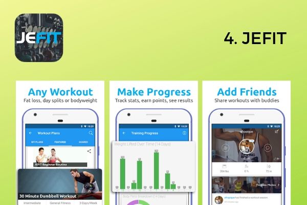 4. Jefit | The Best Free Workout Apps That Make Exercise Easy https://positiveroutines.com/best-free-workout-apps/