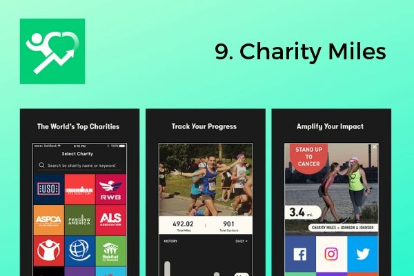 9. Charity Miles | The Best Free Workout Apps That Make Exercise Easy https://positiveroutines.com/best-free-workout-apps/