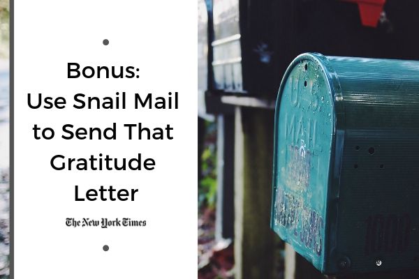Bonus: Use Snail Mail to Send That Gratitude Letter | 59 Ways to Draw on The Power of Gratitude https://positiveroutines.com/the-power-of-gratitude/
