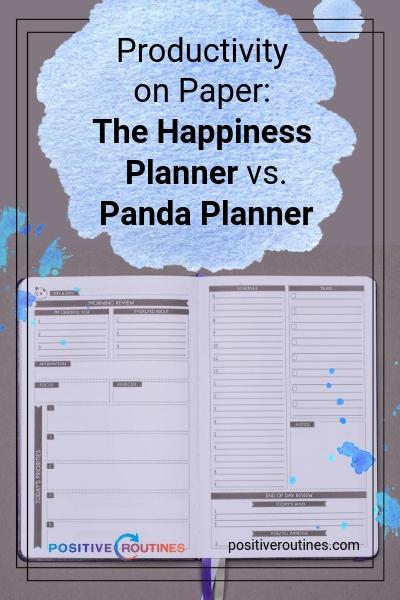 Productivity on Paper: The Happiness Planner vs. Panda Planner | https://positiveroutines.com/the-happiness-planner-panda-planner