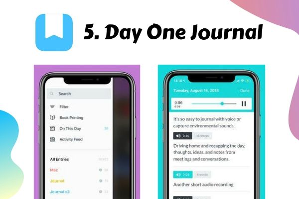 5 Day One Journal | 8 Gratitude Apps to Boost Your Happiness Now  https://positiveroutines.com/gratitude-apps/