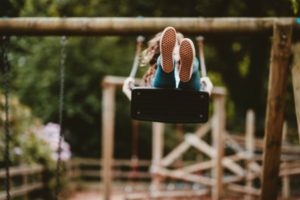 person on swing | The Best Guided Meditations for Sleep, Stress, and More https://positiveroutines.com/best-guided-meditations/