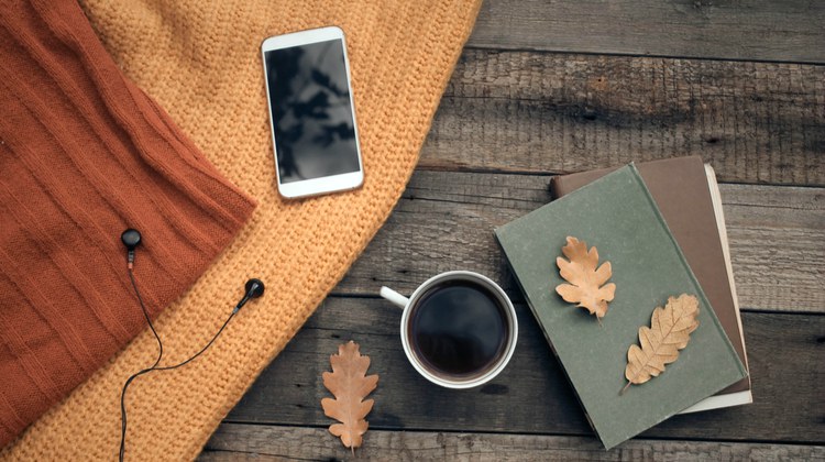 planners and mobile device organized with various fall themed textiles | A Popular Instagrammer Shares Her Top Tips to Get Organized This Fall https://positiveroutines.com/tips-to-get-organized/